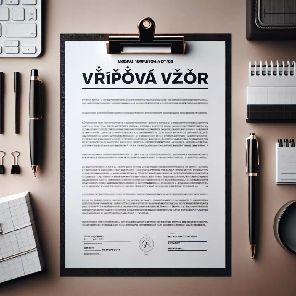 výpověď vzor pdf